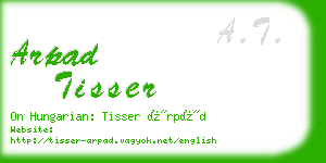 arpad tisser business card